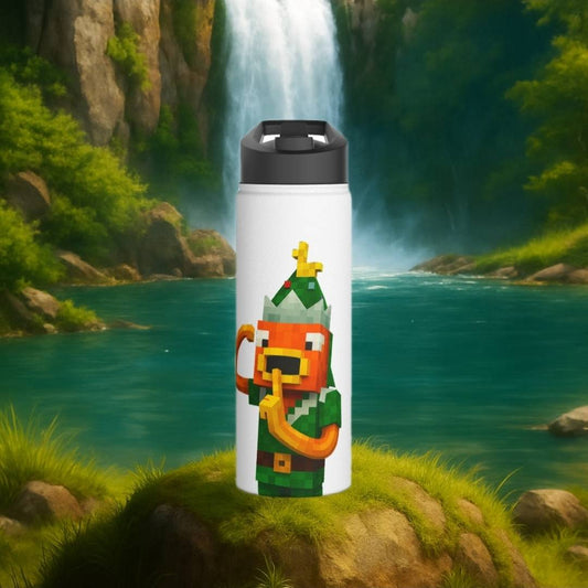 Gourde RJ isotherme Couleur ( banche ) en acier inoxydable