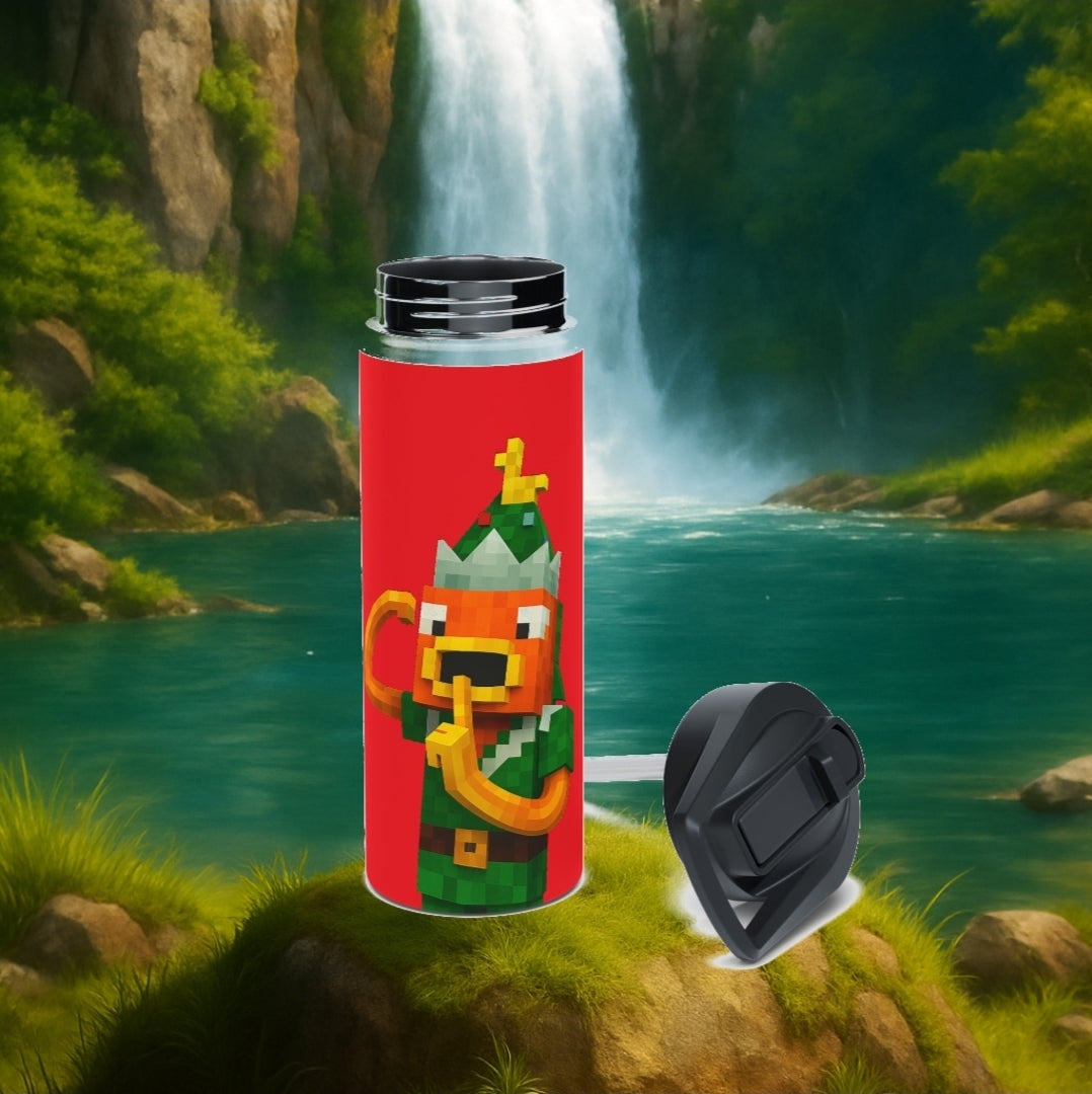 Gourde isotherme couleur ( rouge ) en acier inoxydable