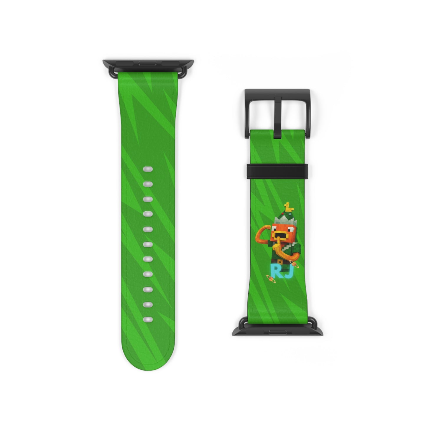 ⭐Bracelet de montre RJ ( Vert ) ludique et aventureux, bracelet de montre connectée coloré, accessoire gaming, cadeau amusant pour gamers, accessoire .⭐