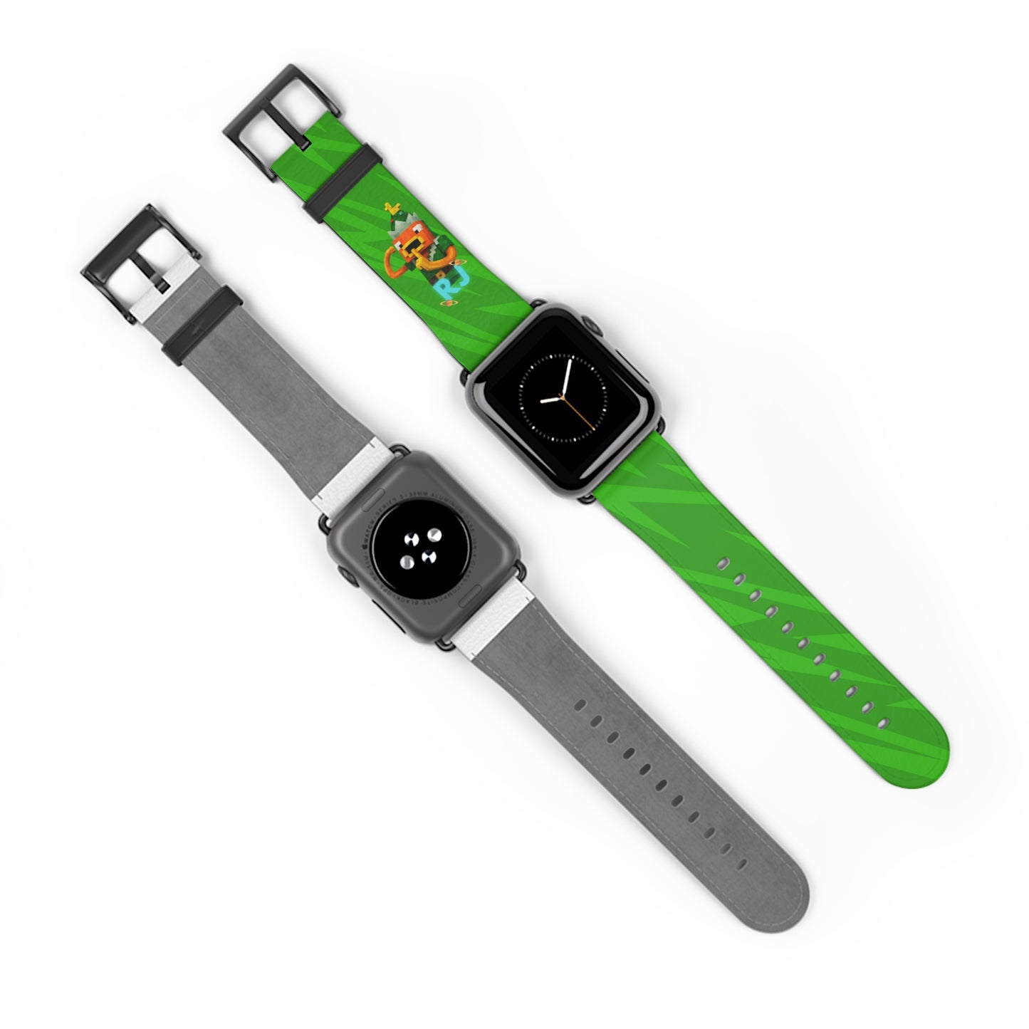 ⭐Bracelet de montre RJ ( Vert ) ludique et aventureux, bracelet de montre connectée coloré, accessoire gaming, cadeau amusant pour gamers, accessoire .⭐