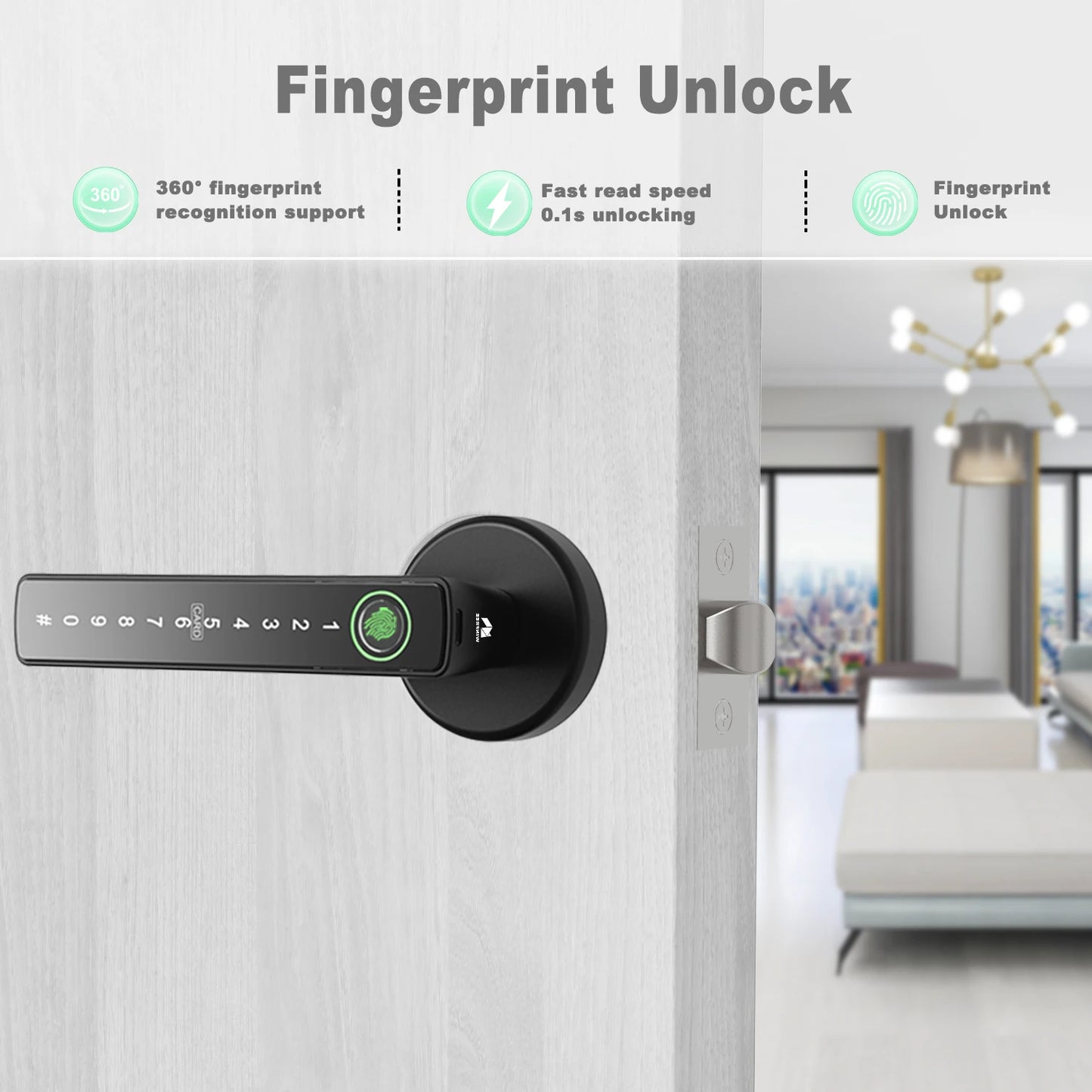 Serrure Intelligente pour Porte de Chambre