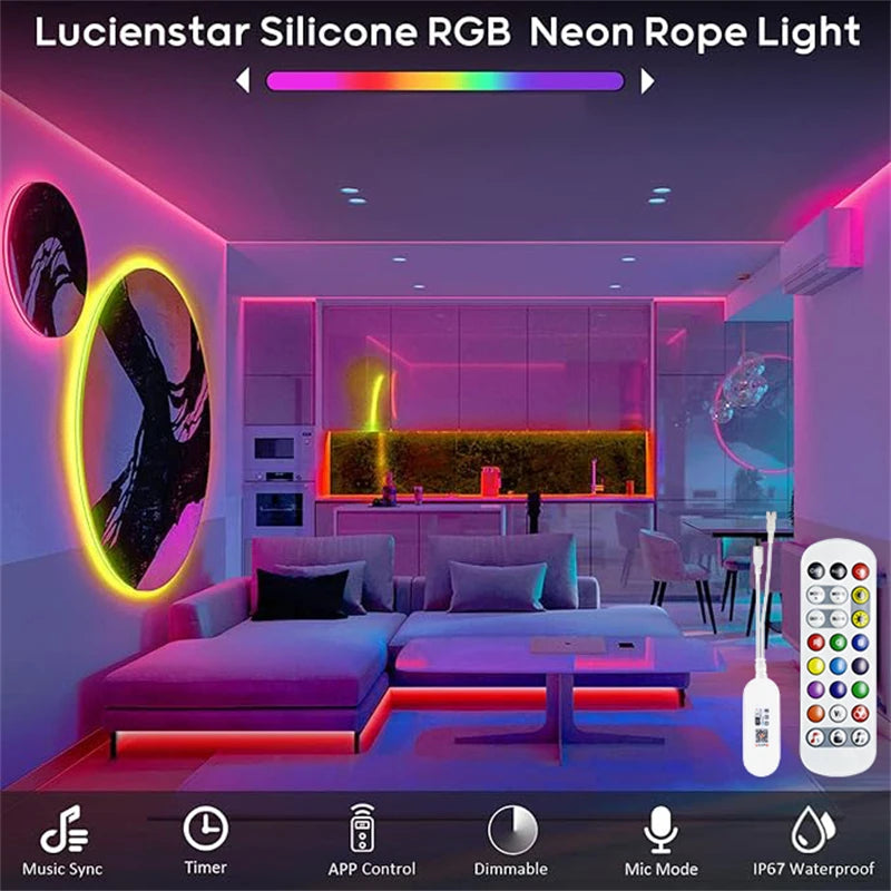 Ruban LED RGB (3, 5 ou 10 mètres) Haut de Gamme.