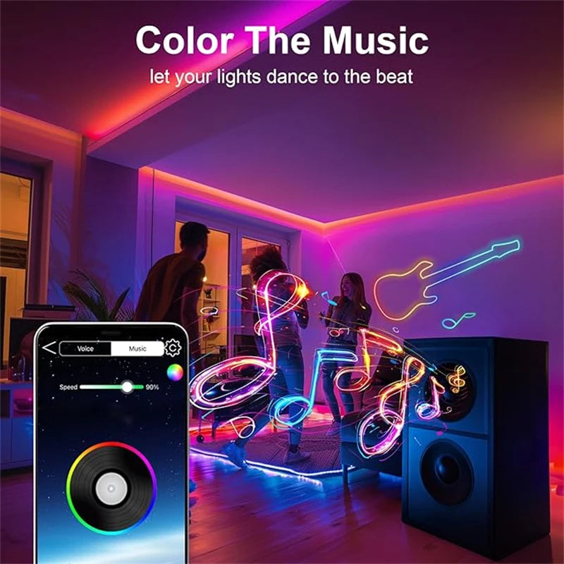 Ruban LED RGB (3, 5 ou 10 mètres) Haut de Gamme.