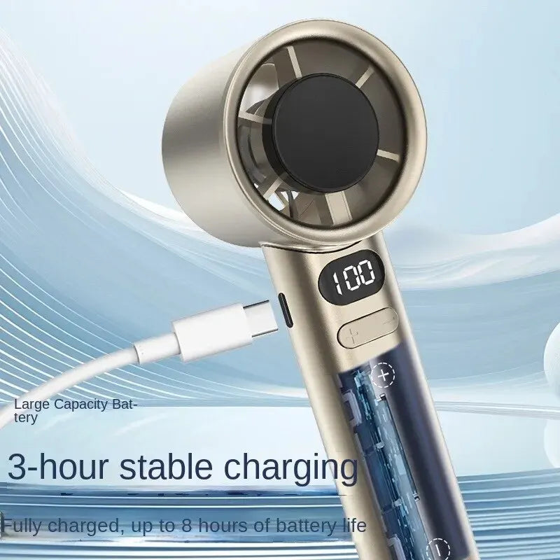 Ventilateur portable, 120 vitesses de vent | Sans lame et rechargeable.