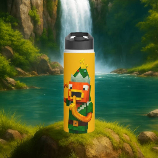 Gourde RJ isotherme Couleur ( jaune ) en acier inoxydable